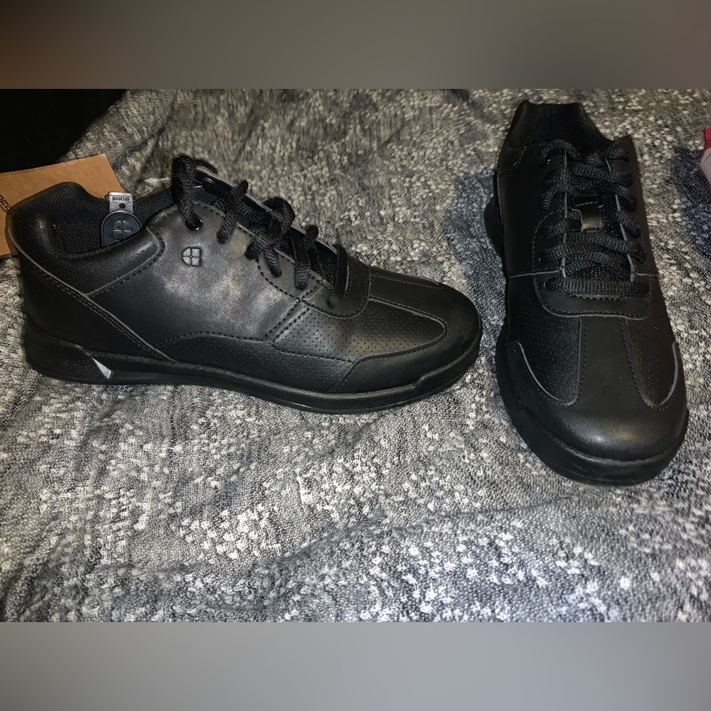 Shoes for crew slip resistant work shoes.